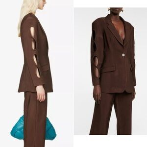 Christopher Esber Infinity Cut-out Woven Blazer